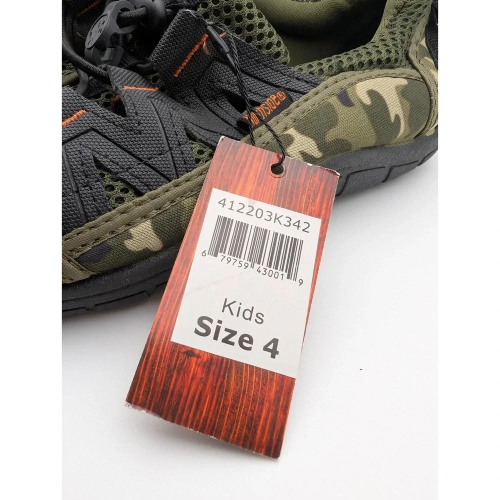 Northside Water shoes Kids Size 4 Brand New Green Camouflage NWT‎